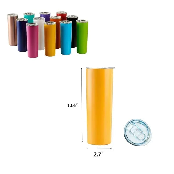 20oz Double-Layer Straight Vacuum Travel Cup