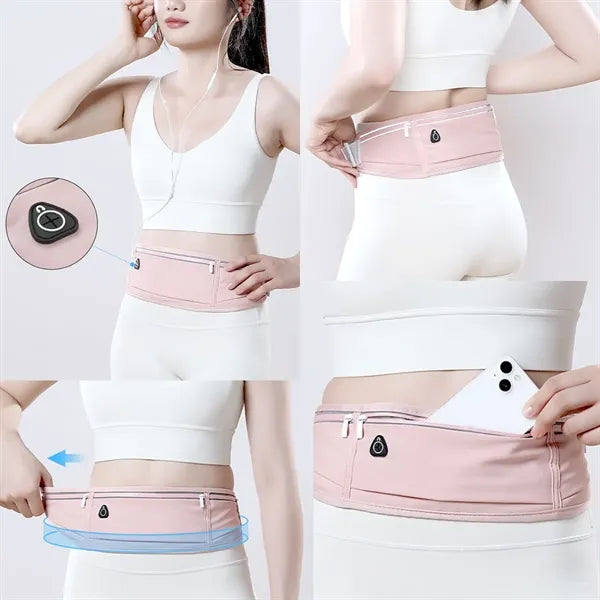 3 Pockets Waterproof Reflective Sport Waist Bag