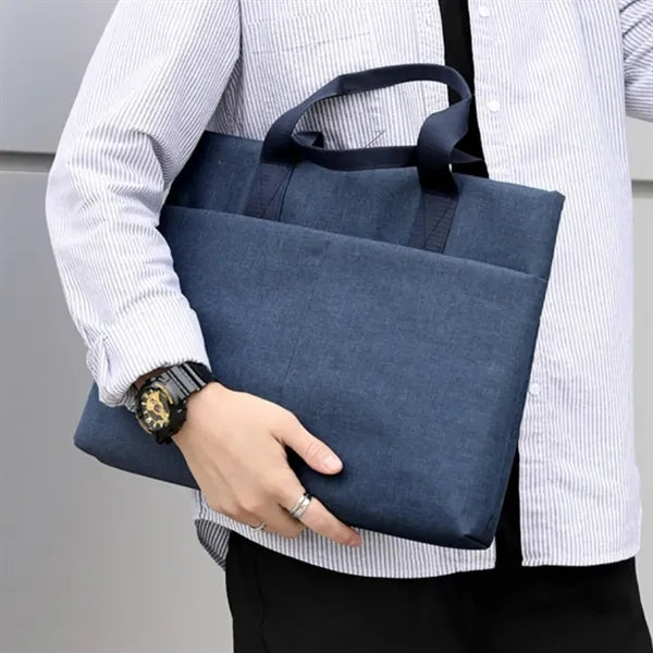 Durable Business Document Tote with Multiple Pockets