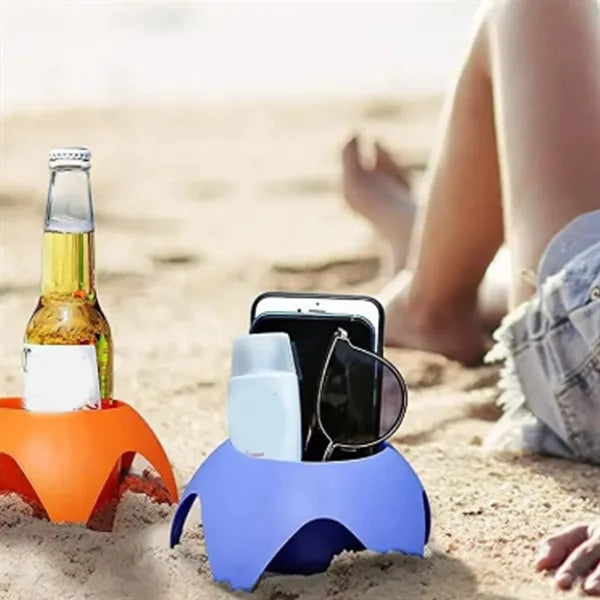 Portable Beach Cup Holder for Sand & Outdoor Events