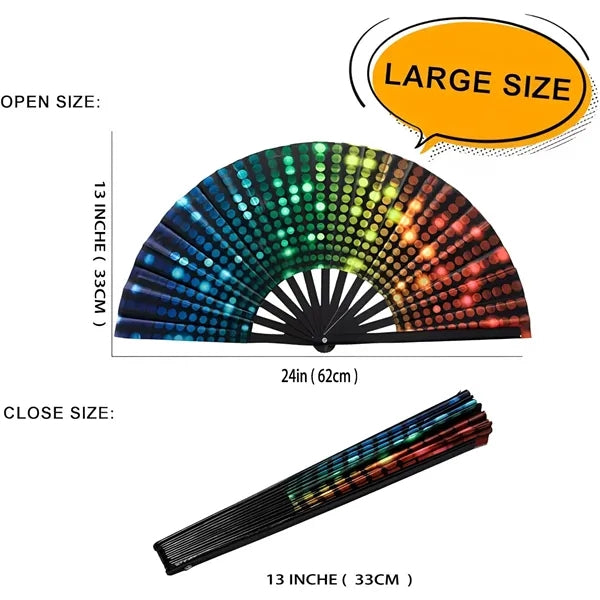 Folding Fans with Plastic Frame for Promotions