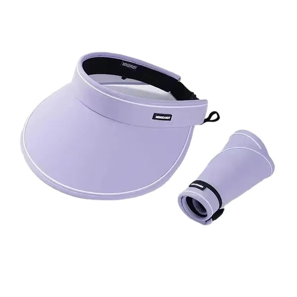 Wide-Brim Ponytail Sun Visor