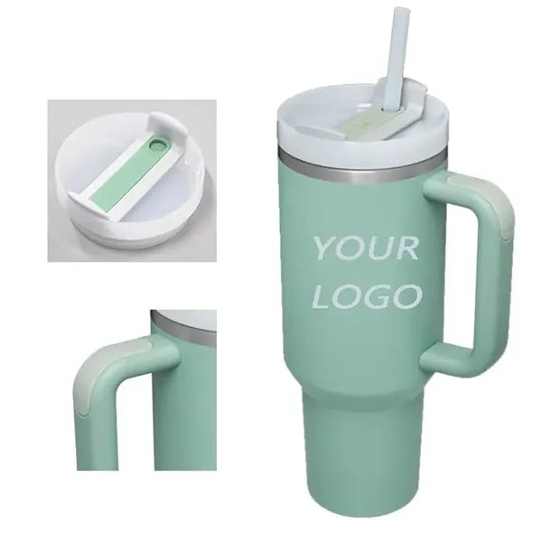 40 oz. Stainless Vacuum Tumbler with Lid and Straw