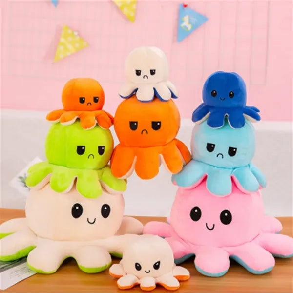 4 inch Octopus Reversible Plushie