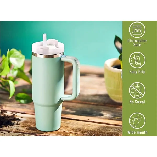 30 oz Cup Stainless Steel Water Bottle With Straw