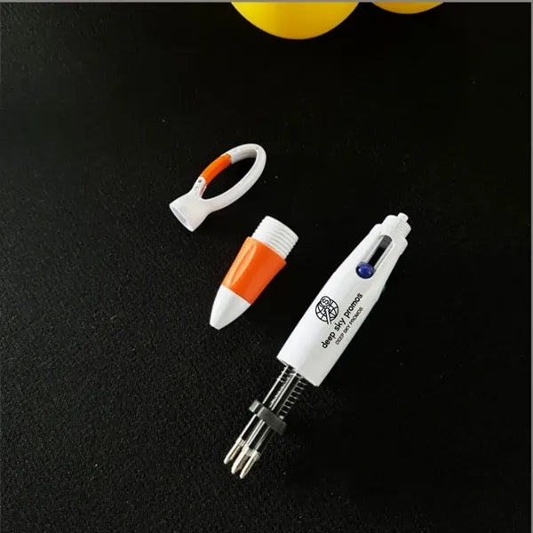 Press Button Colored Ballpoint Pen