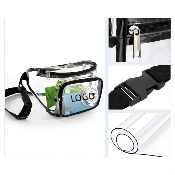 Adjustable PVC Clear Belt Waterproof Waist Wallet Bag