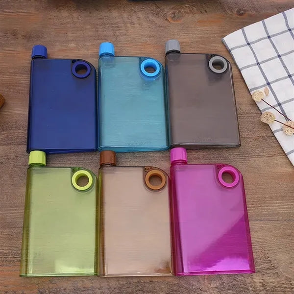 Square Flat Transparent Sports Water Bottle