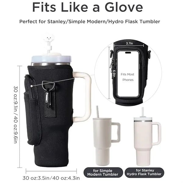 40 OZ Water Bottle Carrier Bag