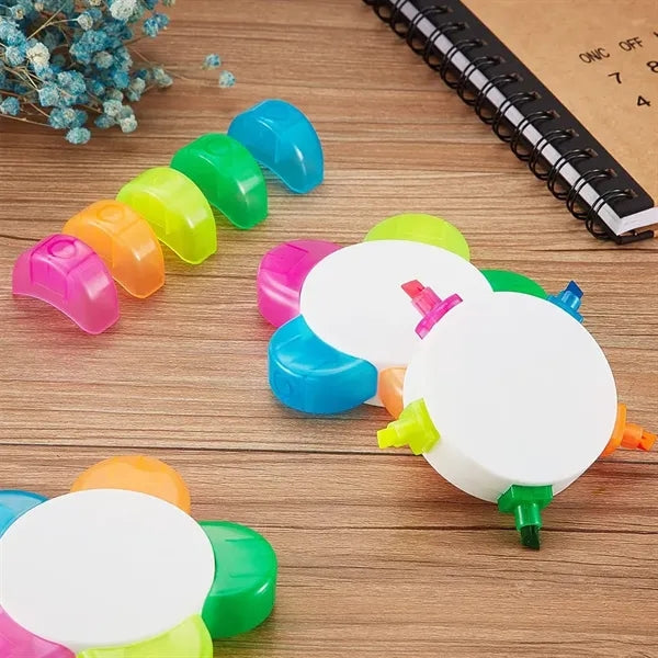 5 in 1 Petals Highlighter Pens
