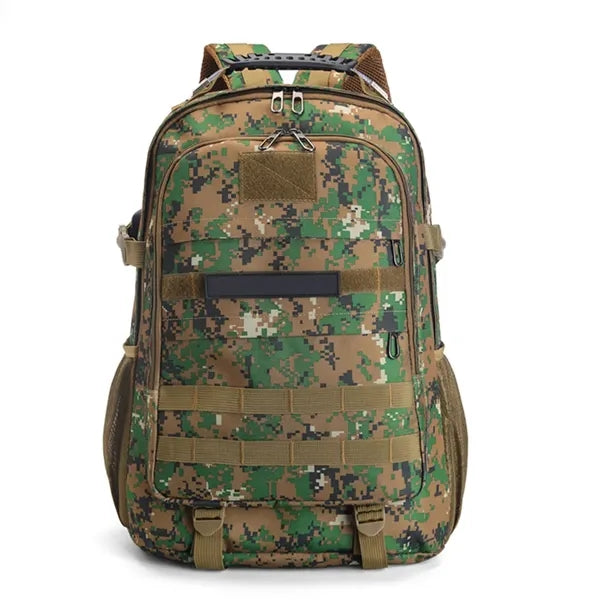 Tactical Camo Backpack With USB Charging Port