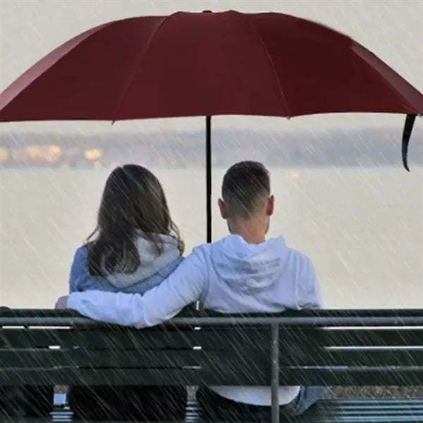 Wooden Handle Windproof Automatic Umbrella