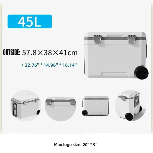 45L Hard Rolling Cooler