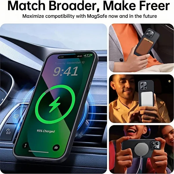 Magnetic Matte Shockproof iPhone Case