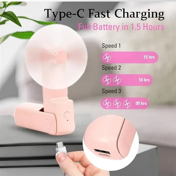 USB Powered Folding Personal Fan