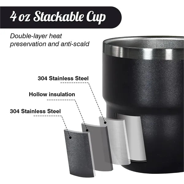 4oz Stackable Vacuum Insulated Espressp Coffee Cup