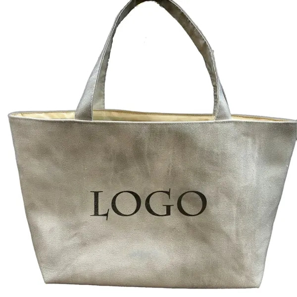Waterproof Canvas Tote Bag With Pockets For Commuters