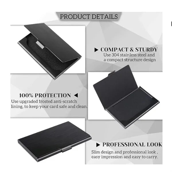 Stainless Steel Slim Business Card Case