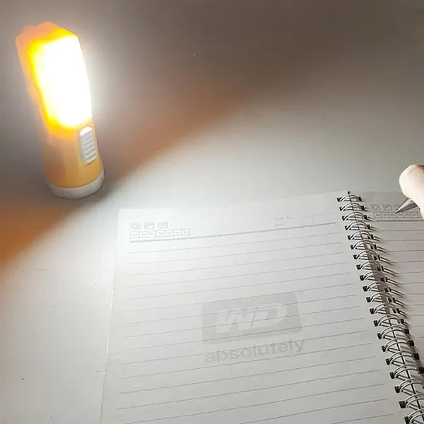 LED flashlight with side light