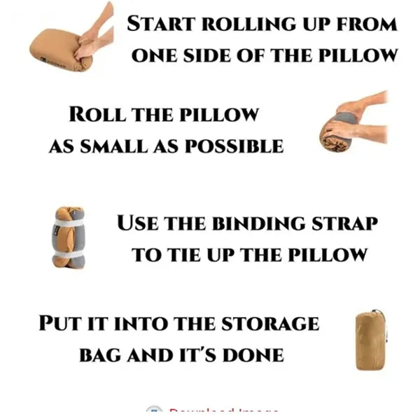 Outdoor Portable Memory Foam Protects Cervical Pillow