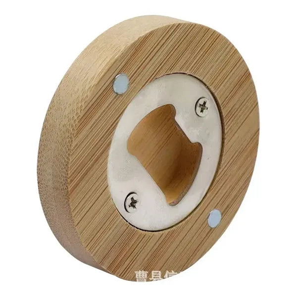 Magnetic Bamboo Bottle Opener