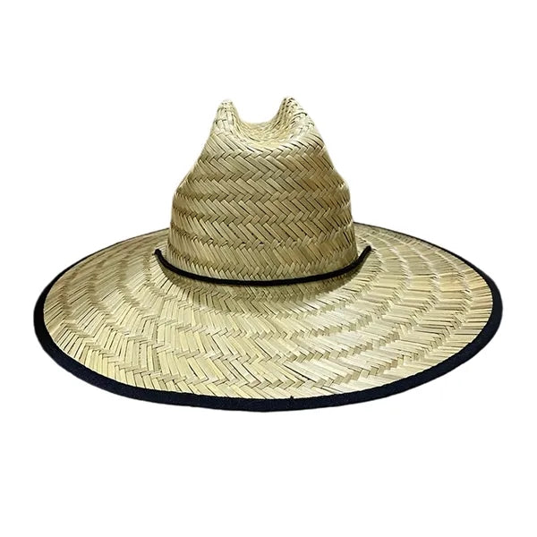 Wide-Brim Straw Sun Hat