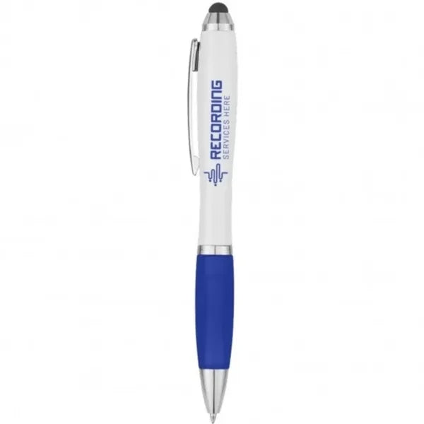 Antimicrobial Custom Stylus Pen w/ Rubber Grip