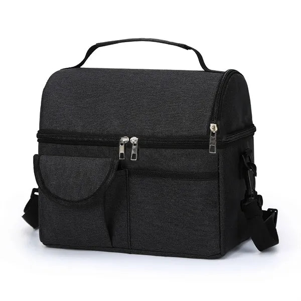 6-Can Dual-Compartment Cooler with Convertible Straps
