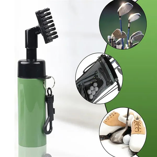 Golf Club Spray Brush: Squeeze To Clean & Play Anywhere