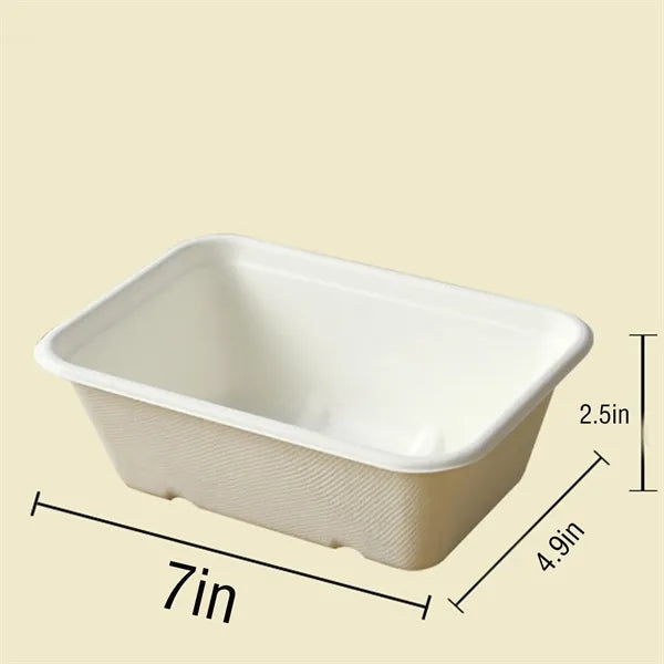 Eco-Friendly Disposable Bagasse Takeout Box With Lid
