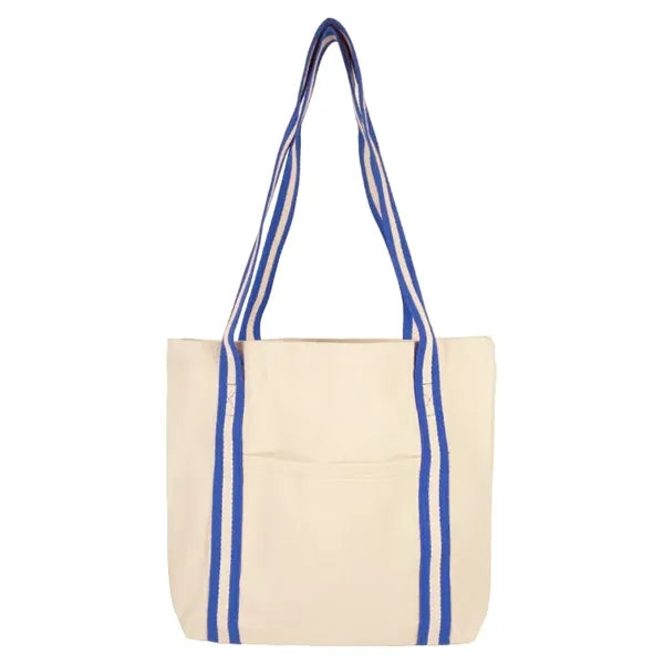 Sonoma Striped Handle 10oz Cotton Tote Bag