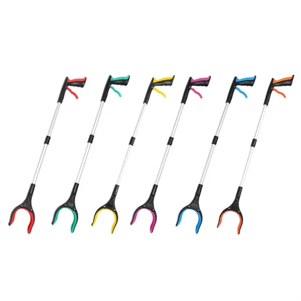 Foldable Reacher Grabber Pickup Tool with 360 Rotating Jaw &