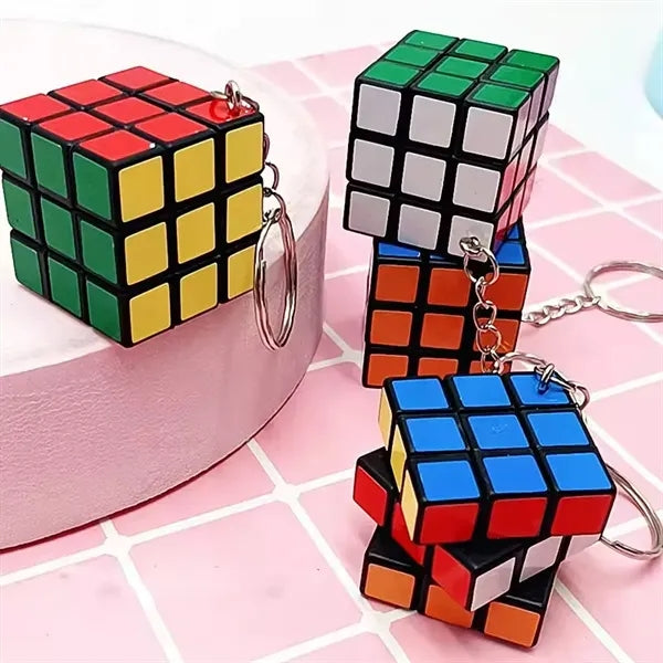 Mini Puzzle Fidget Toy Cube Keychain