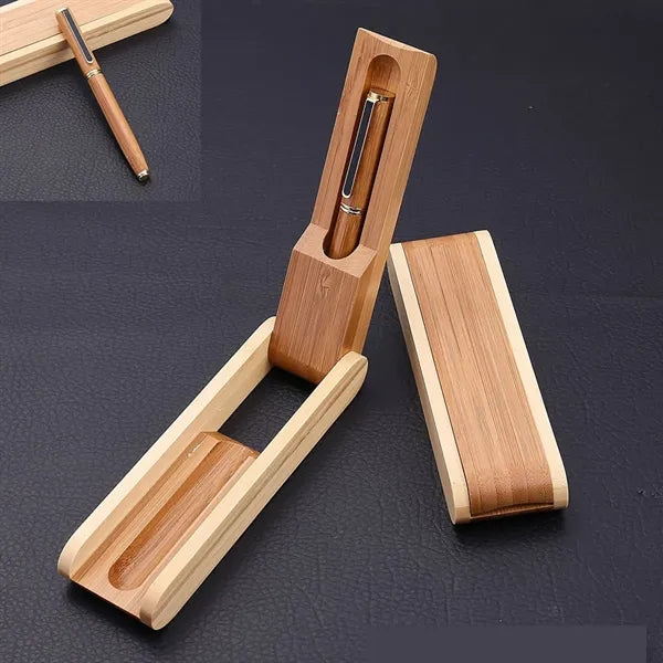 Bamboo Writing Pen Set for School Supplies