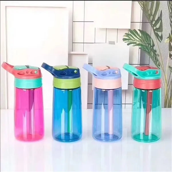Kids Water Bottle with Straw 16 oz