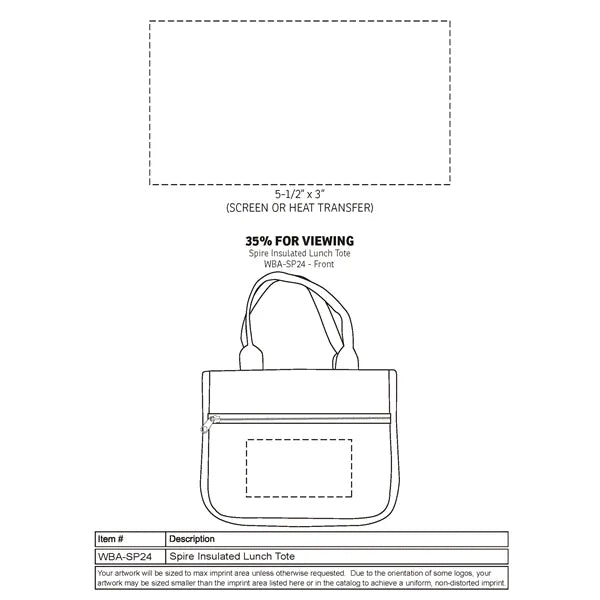 Spire Insulated Lunch Tote