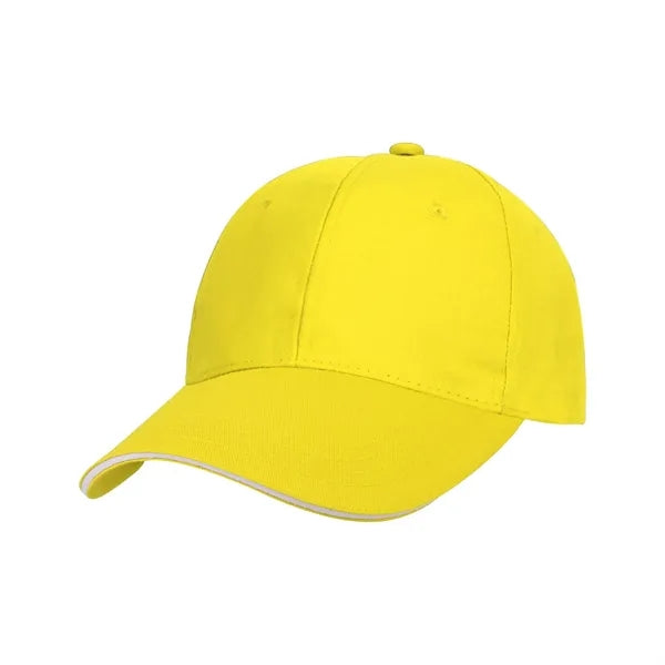 6 Panel Cotton Twill Sandwich Cap