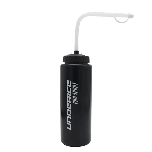 Hockey Water Bottle with Long Straw