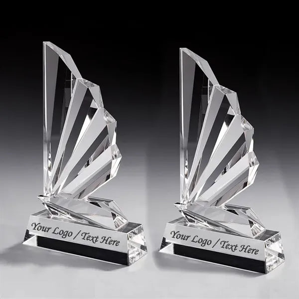Stunning Wing Crystal Award Throphy