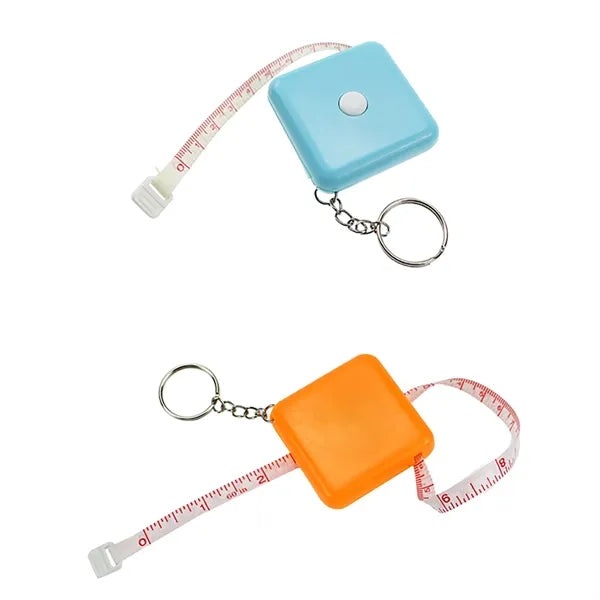 Square Tape Measure Key Chain