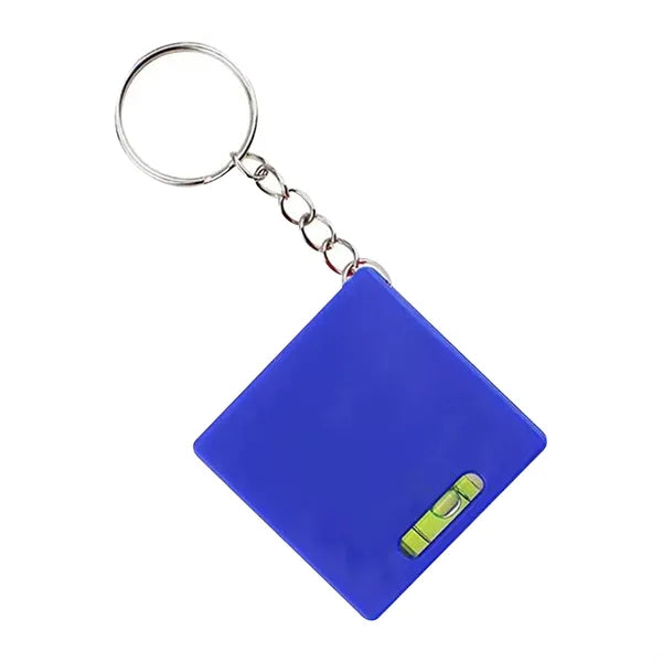 Square Level Tape Measure Keychain