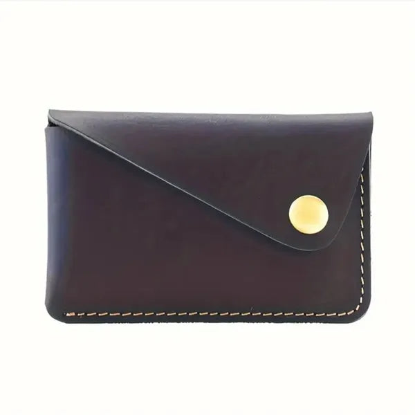 Slim Credit Card Case Holder Compact Leather Wallet