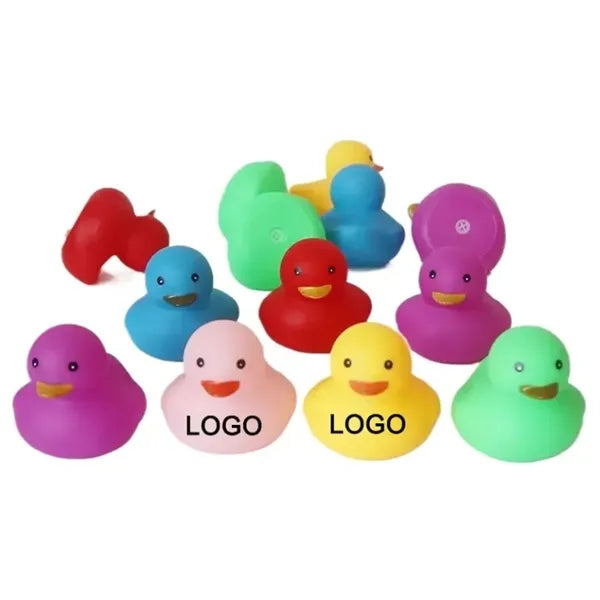 Squeezable Mini Floating Bath Toys Colorful Rubber Duck