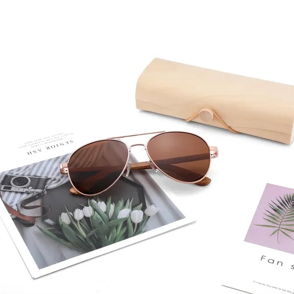 Natural Wooden Sunglasses Protective Case