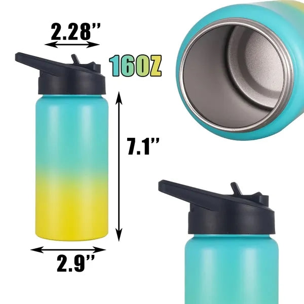 16oz Stainless Steel Vacuum Insulated Outdoor Water Bottle