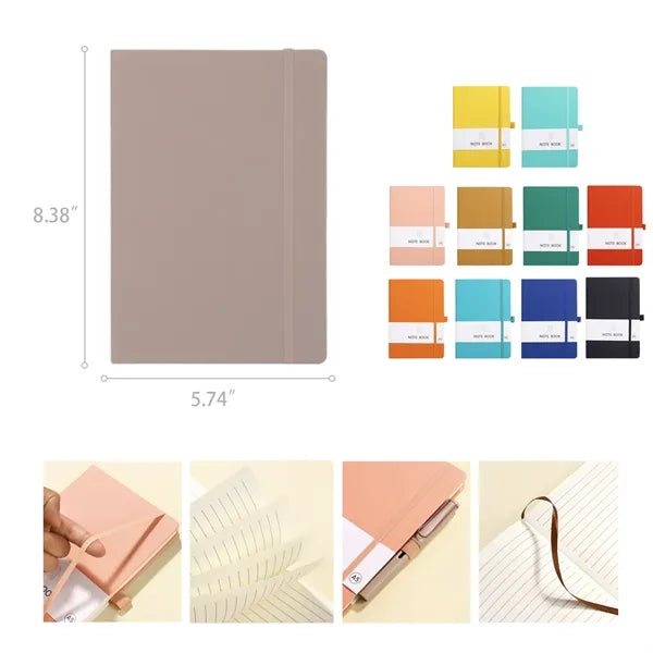 A5 Strap Mounting Elastic Pen Holder Notebook