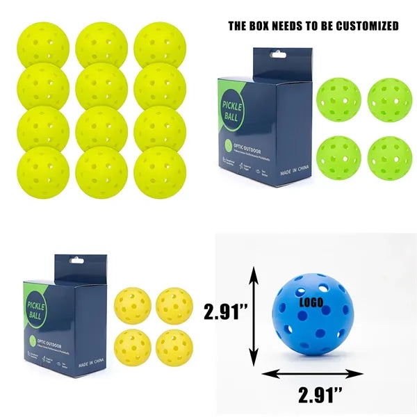 Indoor 40-Hole High-Elasticity Pickleball