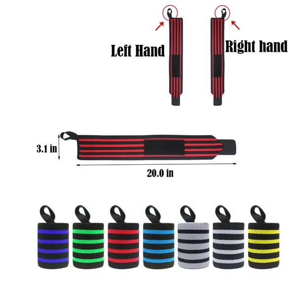 Four-Stripe Unisex Adjustable Fitness Training Wristbands