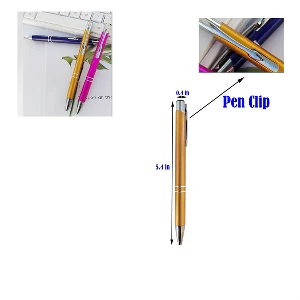 Press-type Metal Pen for Business Office Use