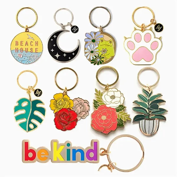 Metal Keychain Event Commemorative Gift Alloy Paint Pendant